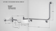 Type 140 / 90 Degree Backrest and Rail Combo Kit