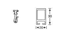 A3000 - Standard Straight Shower Curtain Track - 3000mm