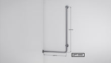Type 244 - 32mm Stainless Steel Shower Grab Rail - Left Hand