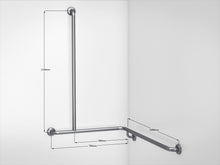 Type 257 - 32mm Stainless Steel Shower Grab Rail - Left Hand
