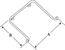 Type 243 - 32mm Stainless Steel Shower Grab Rail - Concealed Fixing
