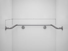 Type 243 - 32mm Stainless Steel Shower Grab Rail - Concealed Fixing