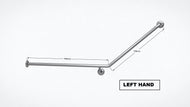 Type 84 - 32mm 40 Deg WC Stainless Steel Grab Rail - Left Hand