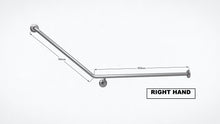 Type 85 - 32mm 40 Deg WC Stainless Steel Grab Rail - Right Hand