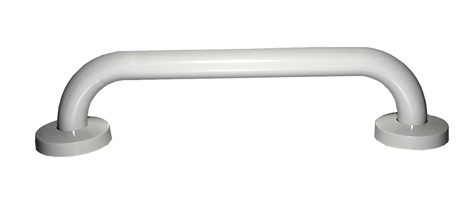 PCC - 25mm Aluminium Grab Rail - White - Concealed Fixing