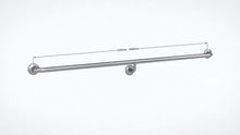 Type 111 - 32mm WC Stainless Steel Grab Rail with Under Slung Concealed Fixing