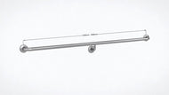 Type 111 - 32mm WC Stainless Steel Grab Rail with Under Slung Concealed Fixing