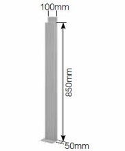 Type 126B  - 32mm WC Stainless Steel Fold Down - Wall & Floor Mounted