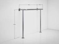 B23 - 800 x 900 x250 Bath Assisted Grab Rail