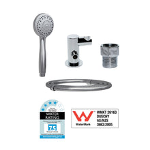 Type 259/M1MF & 258/M1MF - 32mm Stainless Steel Shower Grab Rail Concealed Fixing incl. M1 MF Hand Shower Kit & 391 Hand Shower Bracket