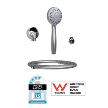 Type 259/M3MF & 258/M3MF - 32mm Stainless Steel Shower Grab Rail Concealed Fixing incl. M3 MF Hand Shower Kit & 391 Hand Shower Bracket