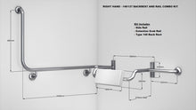 Type 140 / 90 Degree Backrest and Rail Combo Kit