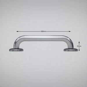 CP - 25mm Chrome Plated Brass Grab Rail - Exposed Fixing