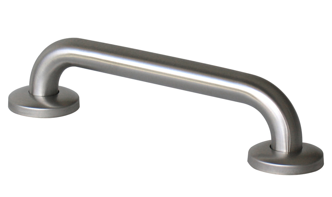 BCBR -32mm Bariatric Stainless Steel Straight Grab Rail with Clean Seal Flange - Rated to 200kg