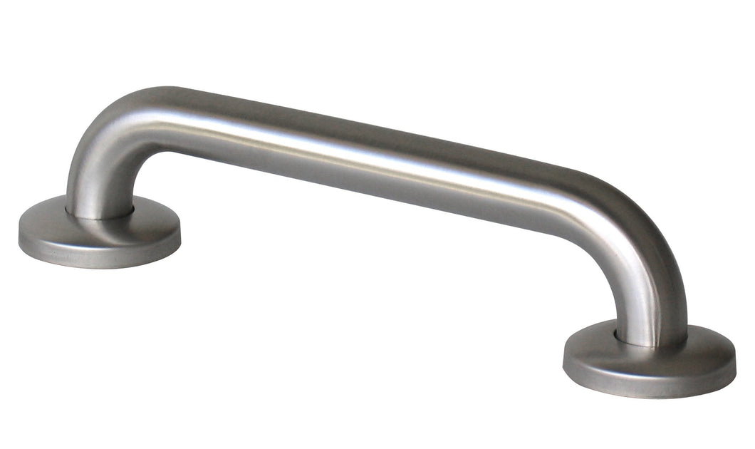 BCBR -32mm Bariatric Stainless Steel Straight Grab Rail with Clean Seal Flange - Rated to 300kg