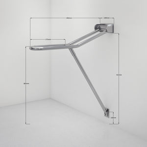 BFD1 - Bariatric Fold Down Grab Rail - Rated 300kg