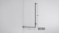 Type 244 - 32mm Stainless Steel Shower Grab Rail - Left Hand