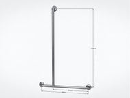 Type 259 - 32mm Stainless Steel Shower Grab Rail - Left Hand