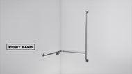 Type 250 - 32mm Stainless Steel Shower Grab Rail - Right Hand