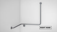 Type 249 - 32mm Stainless Steel Shower Grab Rail - Right Hand