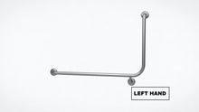 Type 86 - 32mm 90 Deg WC Stainless Steel Grab Rail - Left Hand