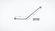 Type 108 - 32mm 40 Deg WC Stainless Steel Grab Rail - Left Hand