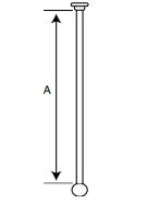 CR25CS - Stainless Steel Ceiling Support @ 1000mm