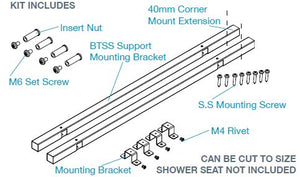 Home Assist Mounting Kit for Shower Seats