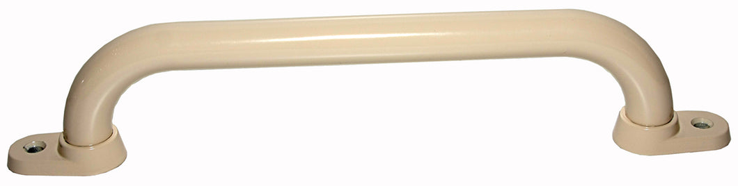 PCS-Ripple Finish - 25mm Grab Rail - Almond Ivory - Single Hole Flange
