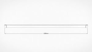 Heavy Duty Straight Shower Curtain Track -  1200mm