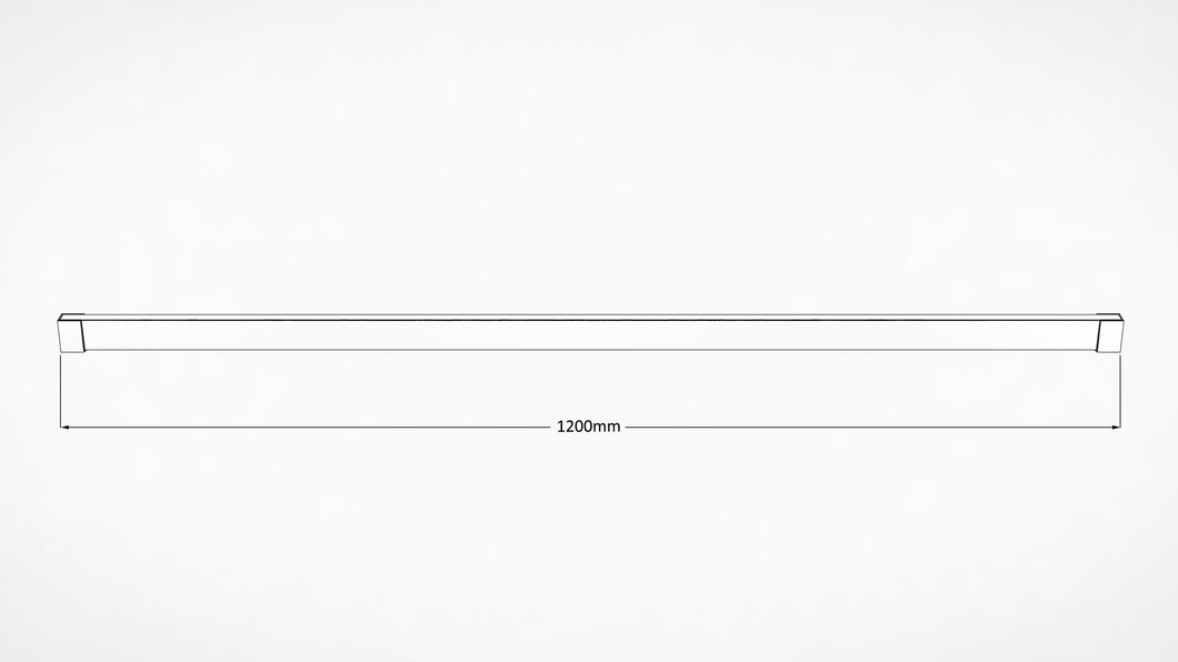 Heavy Duty Straight Shower Curtain Track -  1200mm