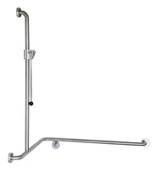 BEC-34 Angled Shower Grab Rail with EasySlide™,CleanSeal™ Flange & Handle