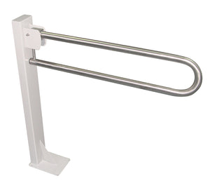 Type 126A - 32mm WC Stainless Steel Grab Rail Liftaway - Floor Mounted