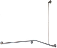 Type 256 - 32mm Stainless Steel Shower Grab Rail - Right Hand
